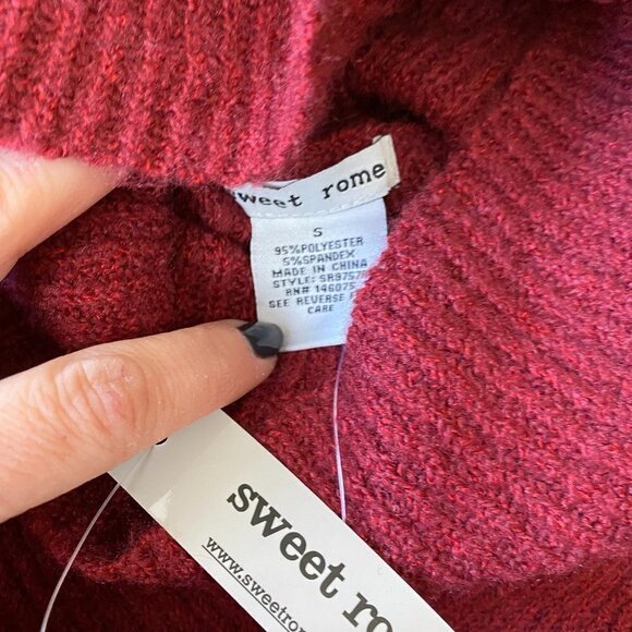 SWEET Romeo BNWT Ribbed Turtleneck Sweater New - Picture 8 of 10